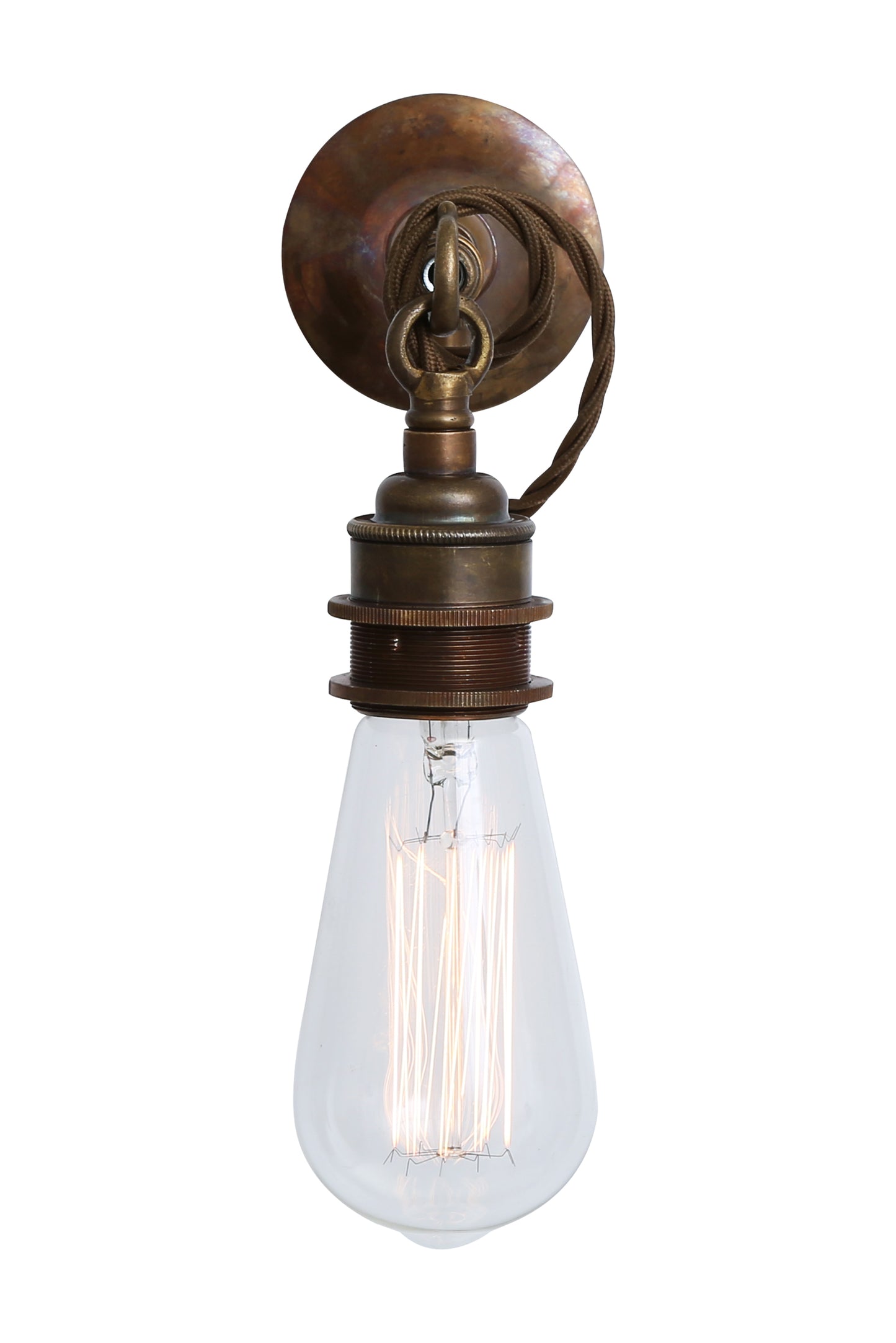 Rehau Industrial Bare Bulb Wall Light on Hook