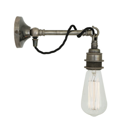 Rehau Industrial Bare Bulb Wall Light on Hook