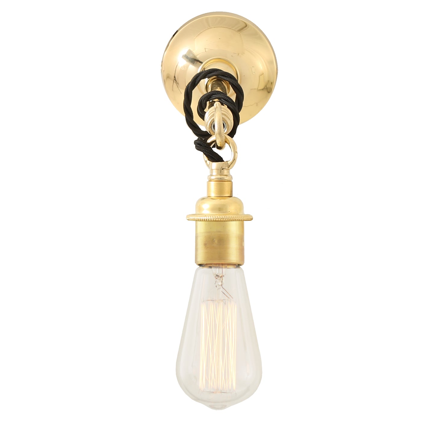 Rehau Industrial Bare Bulb Wall Light on Hook