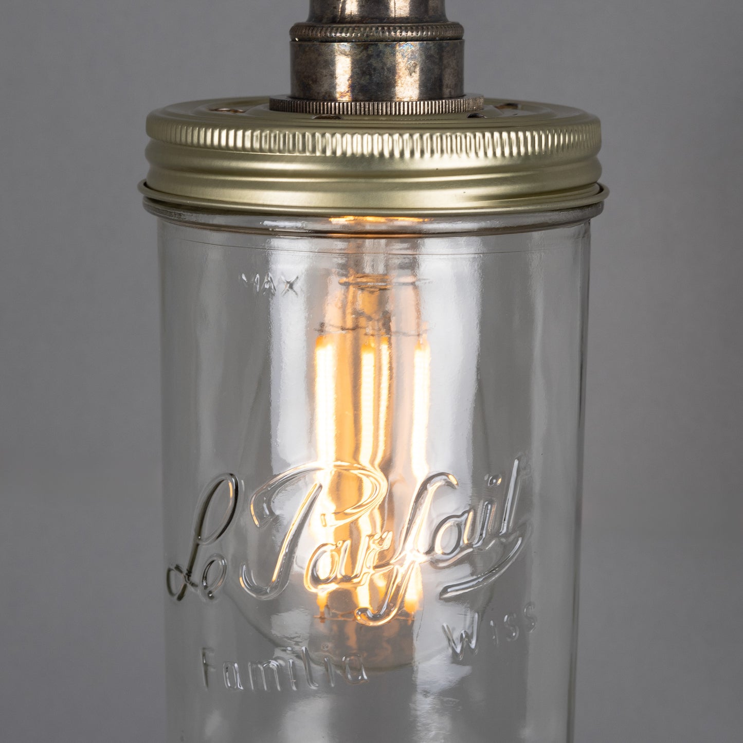 Vintage Jam Jar Glass Wall Light