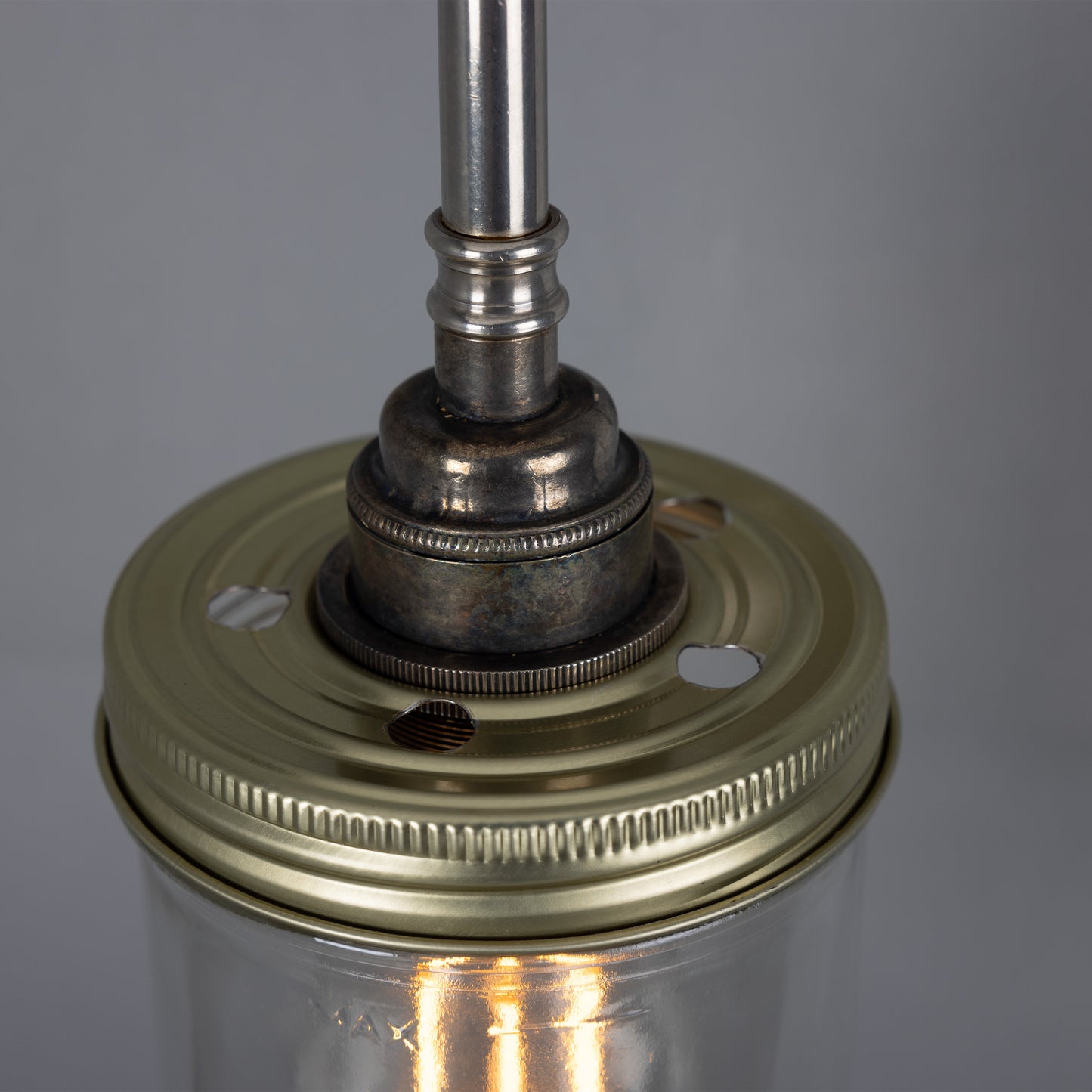 Vintage Jam Jar Glass Wall Light