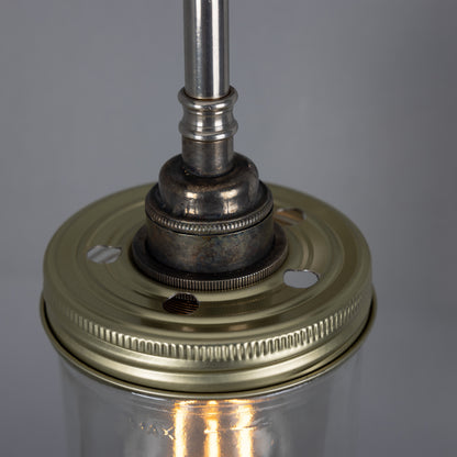 Vintage Jam Jar Glass Wall Light