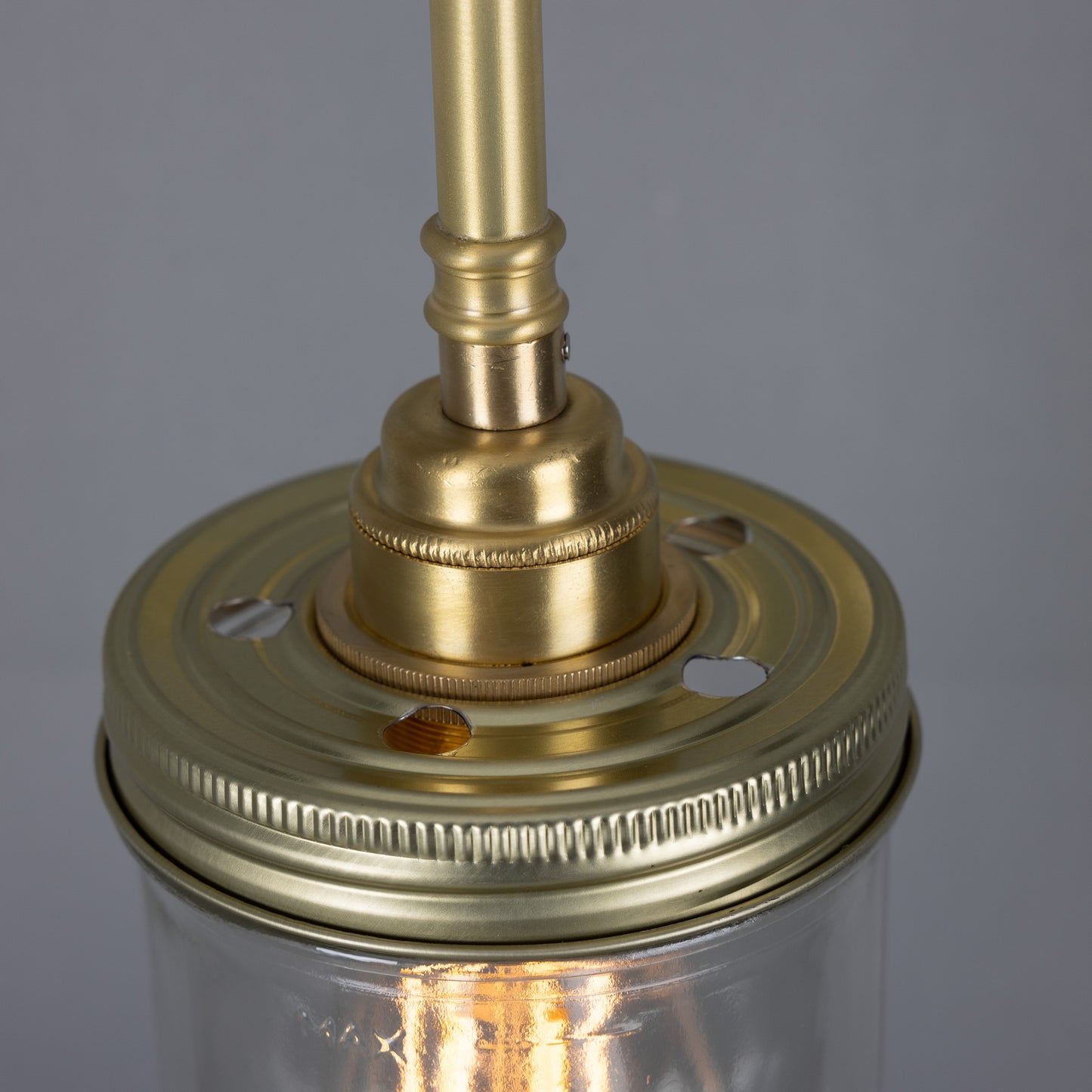 Vintage Jam Jar Glass Wall Light