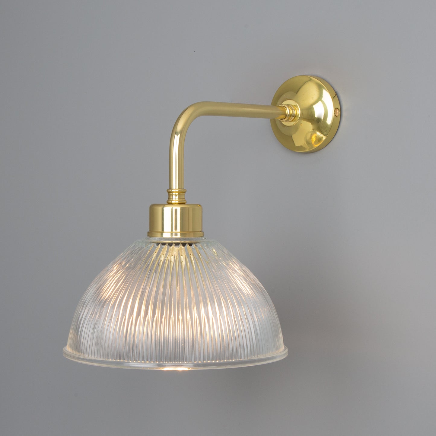 Dhaka Vintage Prismatic Glass Dome Wall Light