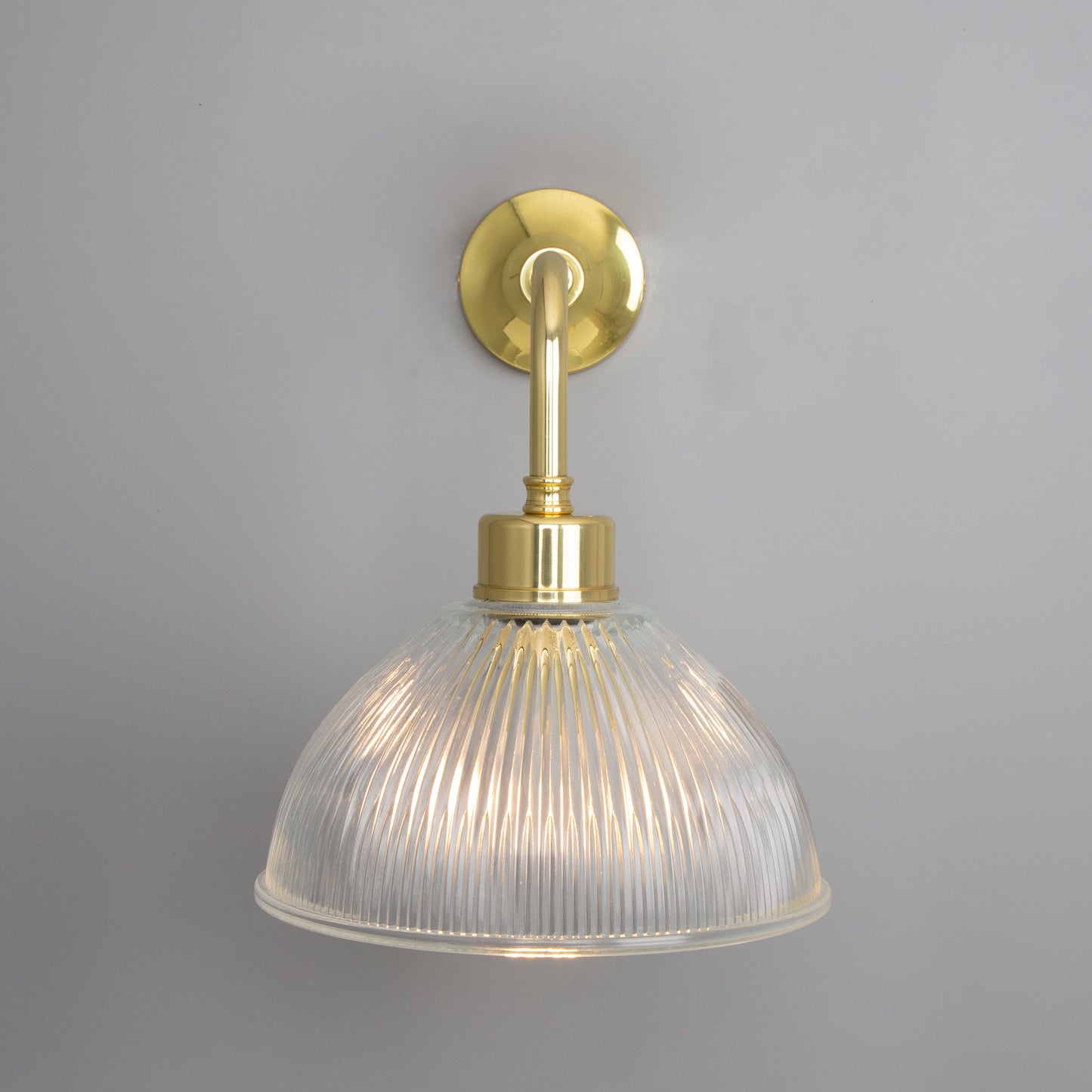 Dhaka Vintage Prismatic Glass Dome Wall Light