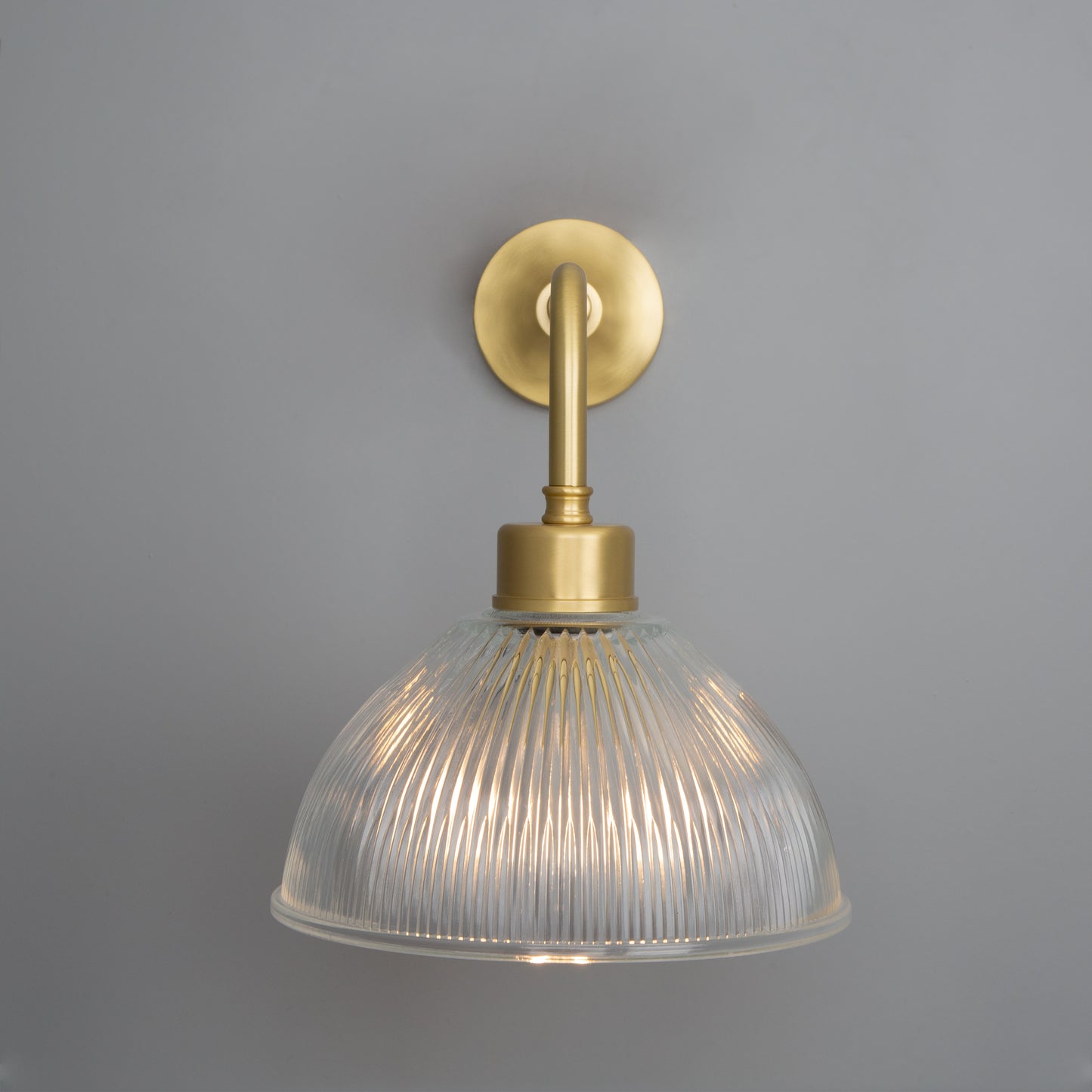 Dhaka Vintage Prismatic Glass Dome Wall Light