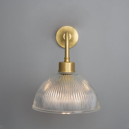 Dhaka Vintage Prismatic Glass Dome Wall Light