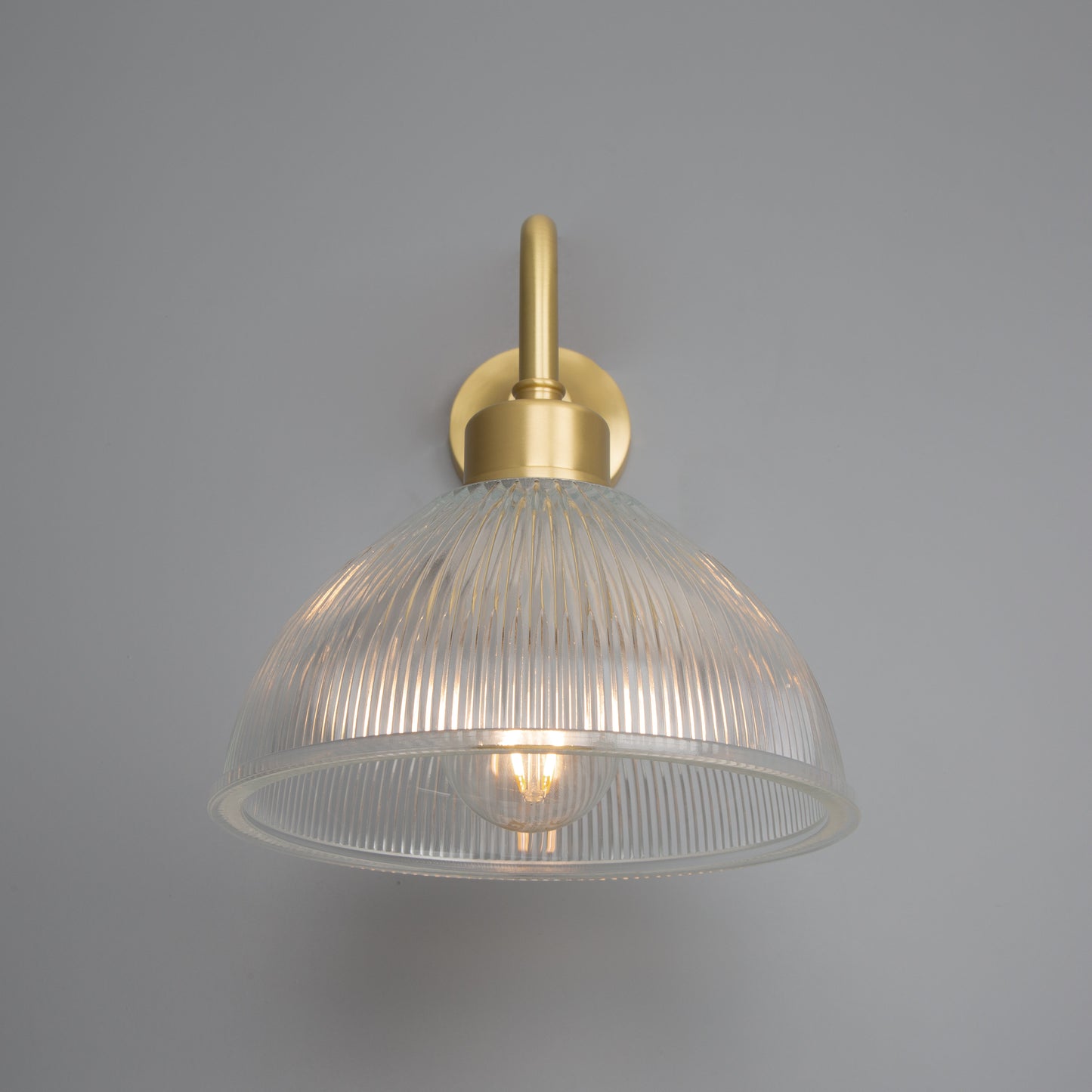 Dhaka Vintage Prismatic Glass Dome Wall Light