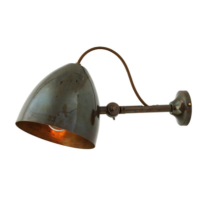 Quito Adjustable Brass Cone Wall Light