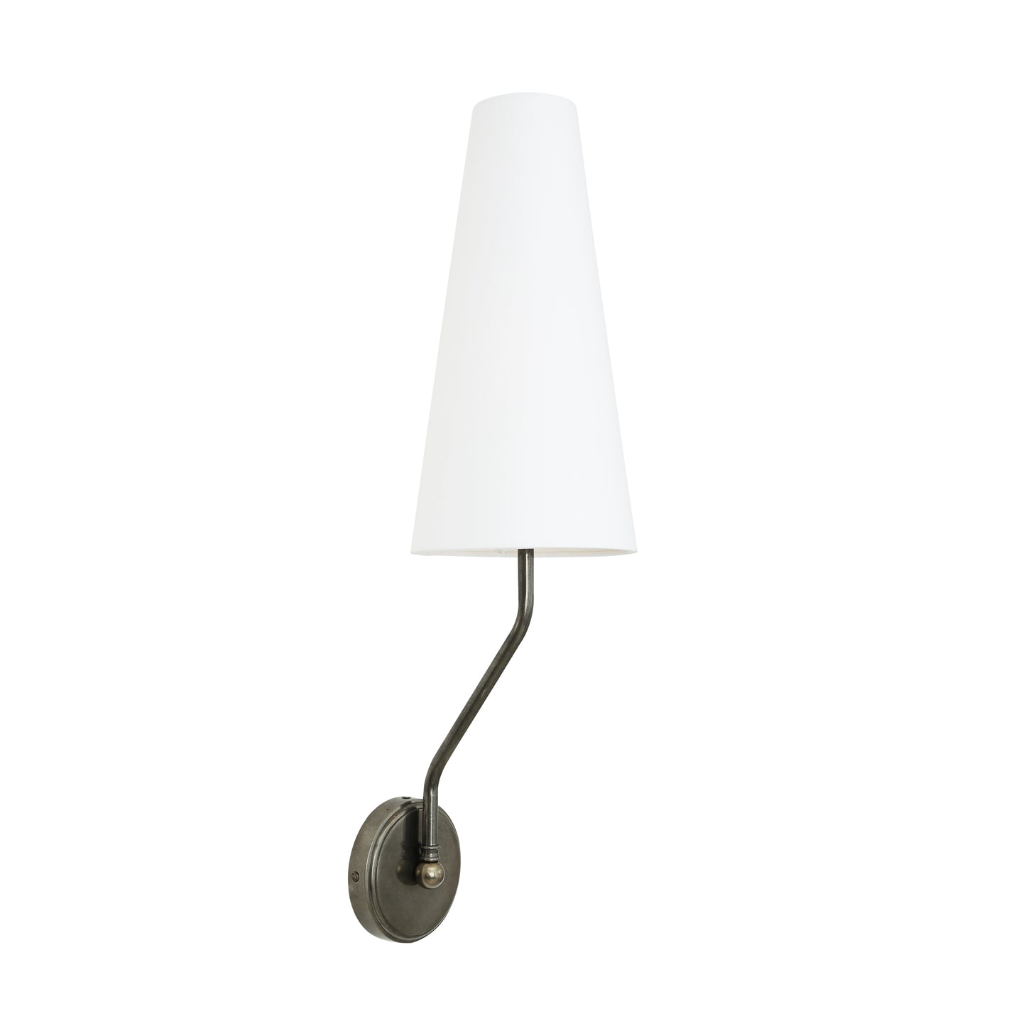 Rhyl Slendor Wall Light with Tall Fabric Shade