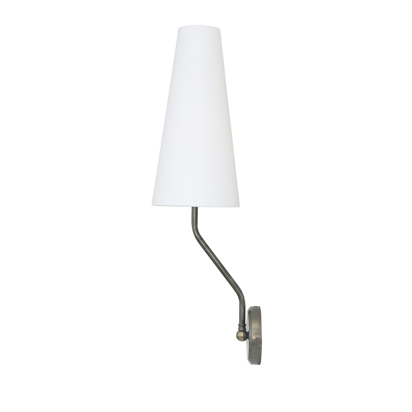 Rhyl Slendor Wall Light with Tall Fabric Shade