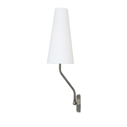 Rhyl Slendor Wall Light with Tall Fabric Shade