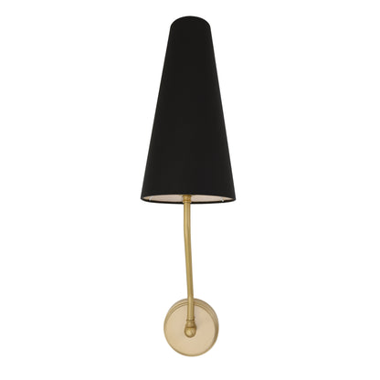 Rhyl Slendor Wall Light with Tall Fabric Shade