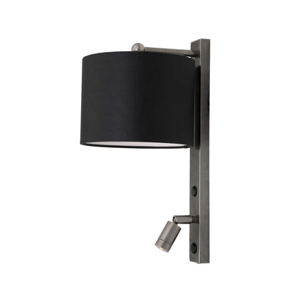 Khumo Wall Lightwith Fabric Shade and Adjustable Reading Light