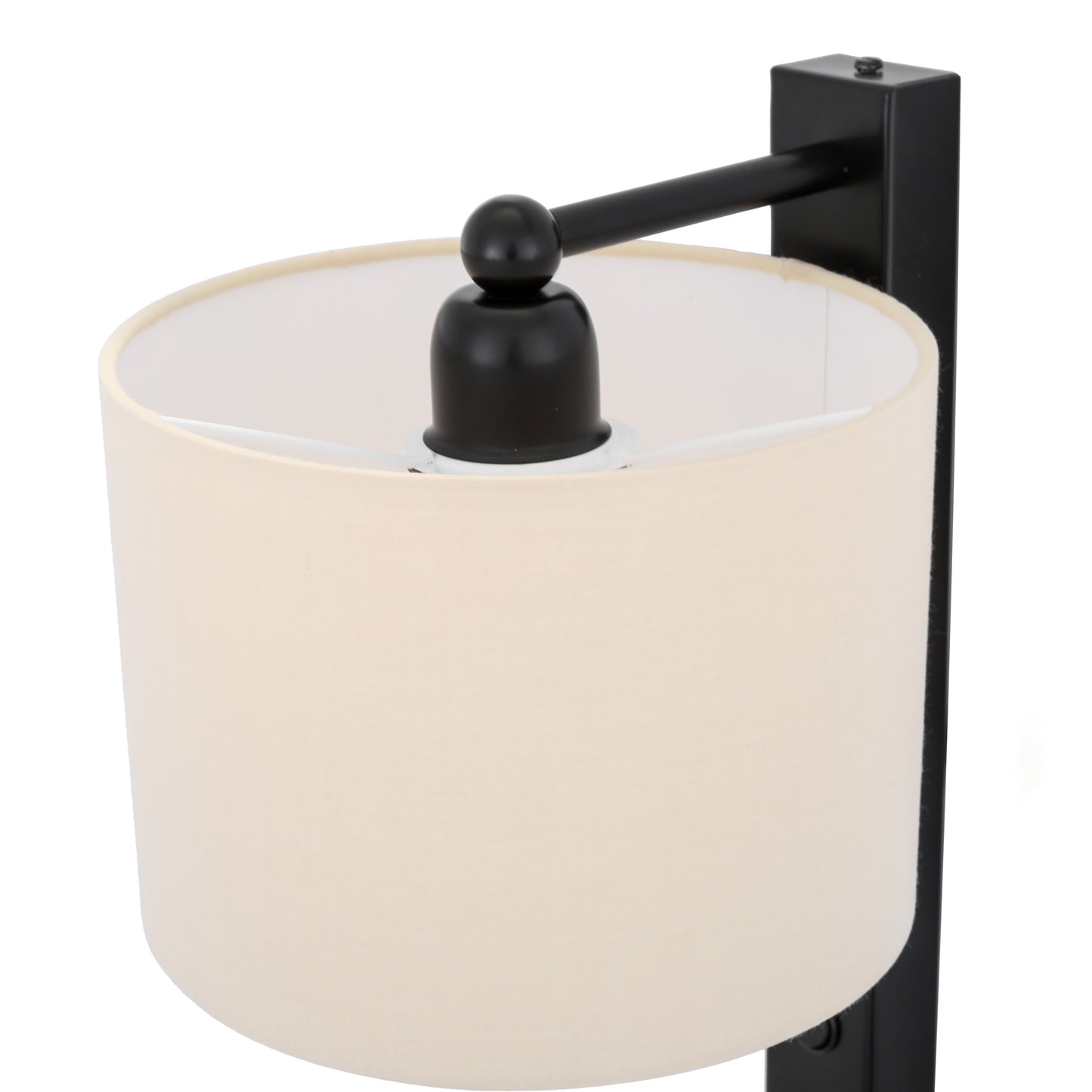 Khumo Wall Lightwith Fabric Shade and Adjustable Reading Light