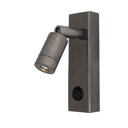 Sampio Adjustable Brass Wall Spotight with Switch