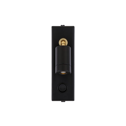 Sampio Adjustable Brass Wall Spotight with Switch