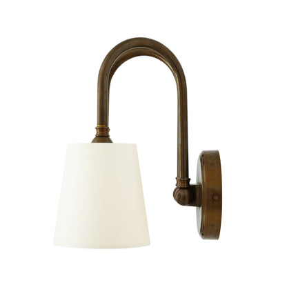 Uppsala Two Arm Contemporary Wall Light with Fabric Shades