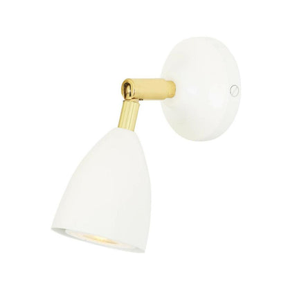 Lainio Small Vintage Brass Wall Spotlight