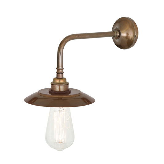 Reznor Vintage Wall Light with Brass Shade