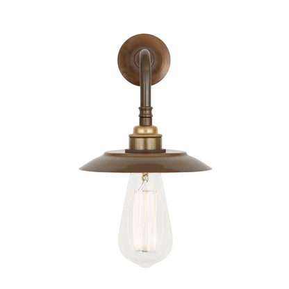 Reznor Vintage Wall Light with Brass Shade