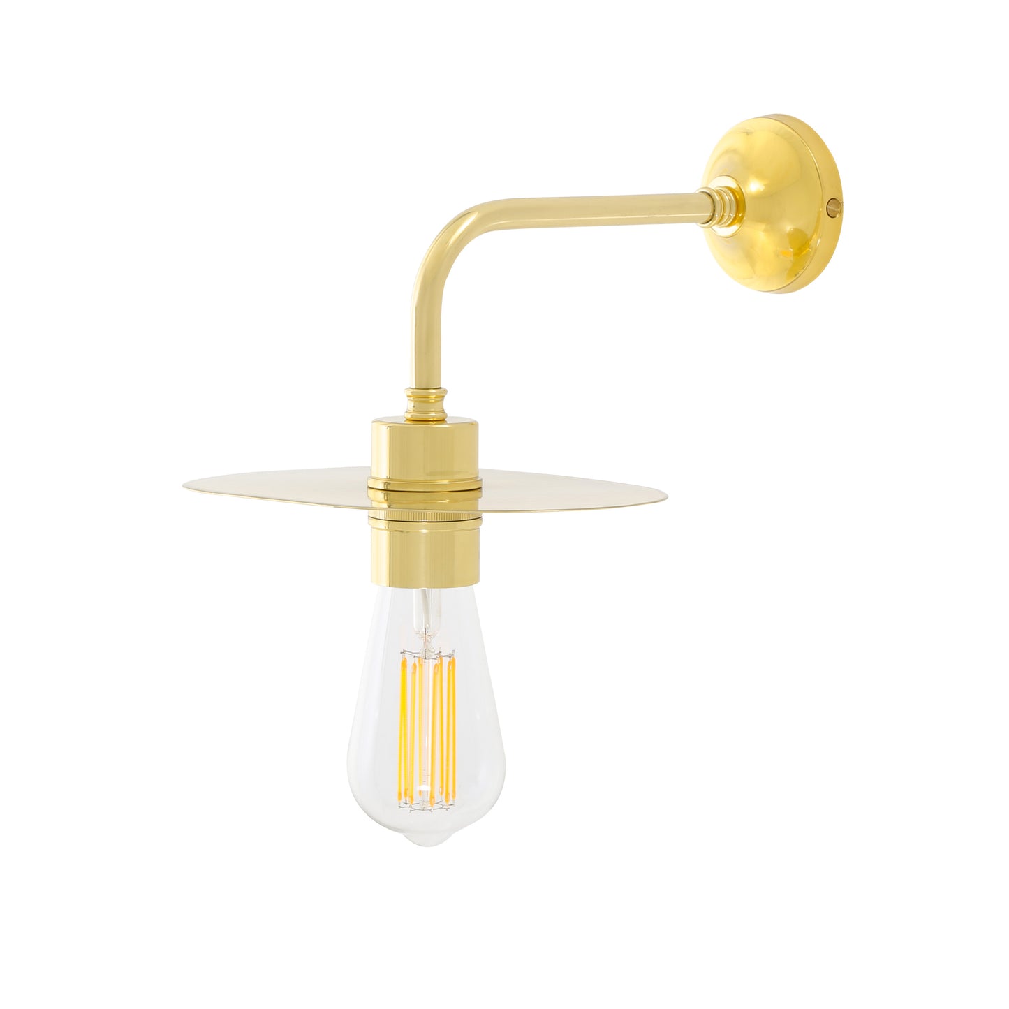 Kigoma Modern Wall Light with Brass Shade