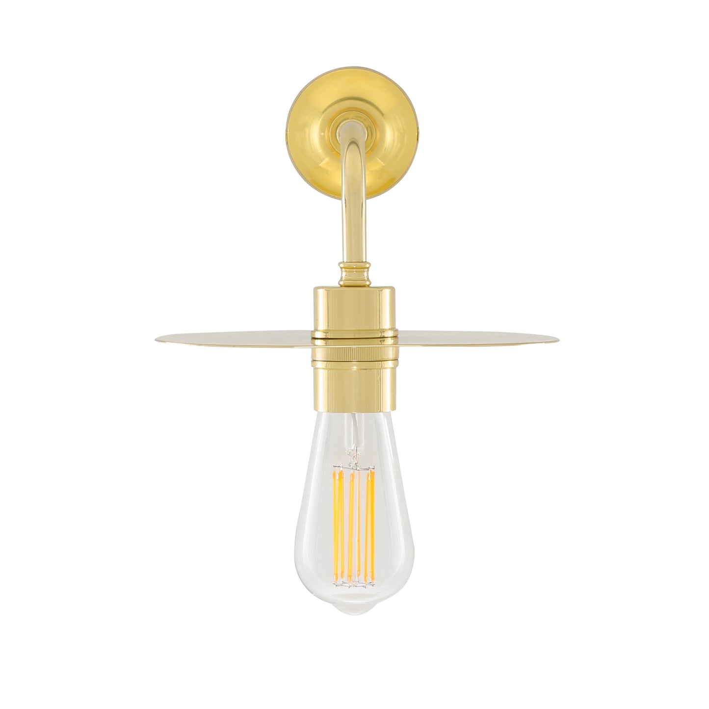 Kigoma Modern Wall Light with Brass Shade