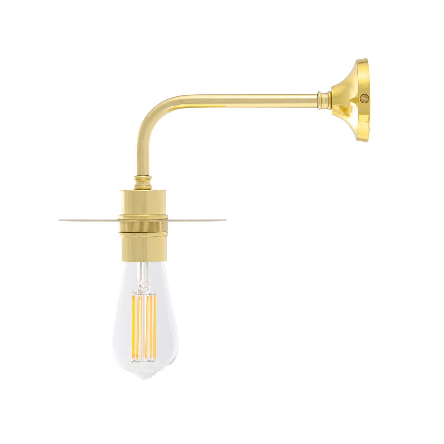 Kigoma Modern Wall Light with Brass Shade