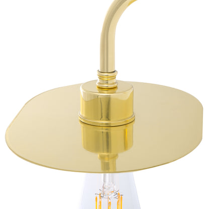 Kigoma Modern Wall Light with Brass Shade