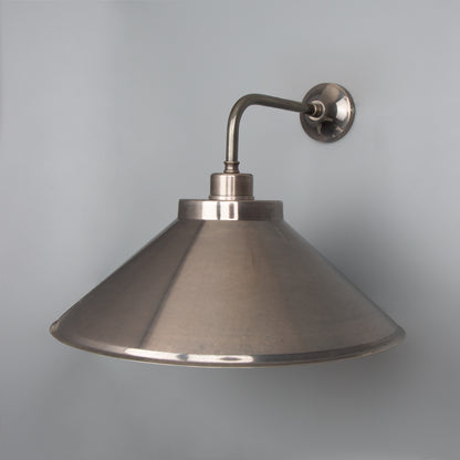 Rio Vintage Wall Light with Brass Cone Shade