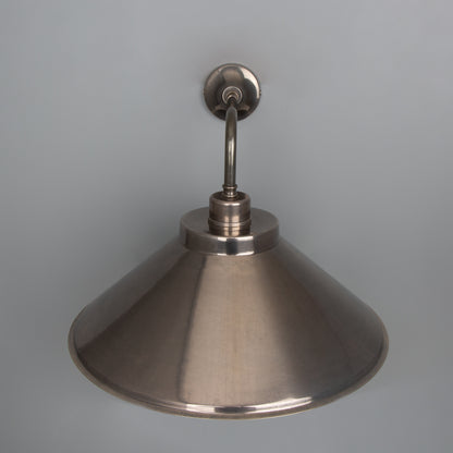 Rio Vintage Wall Light with Brass Cone Shade