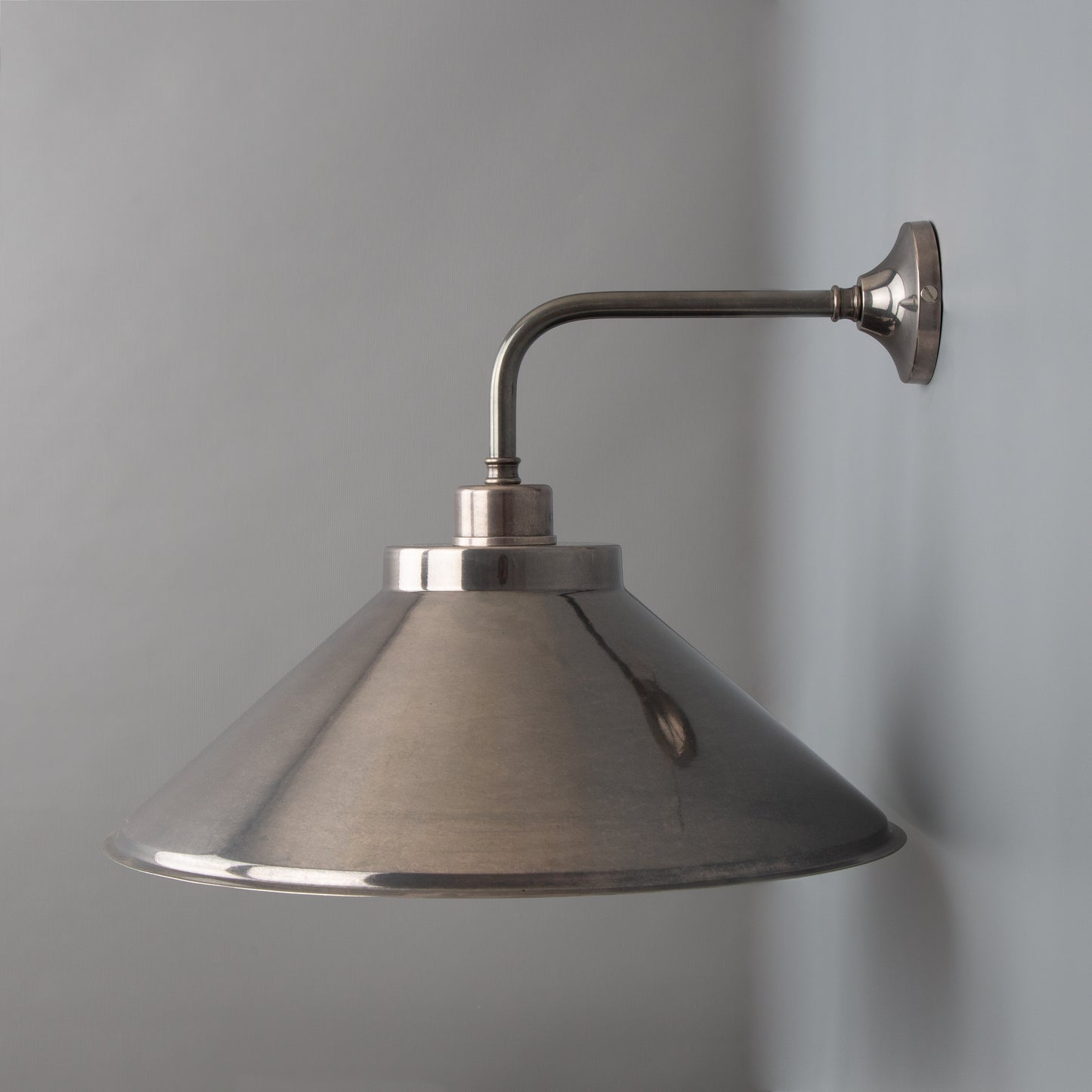 Rio Vintage Wall Light with Brass Cone Shade