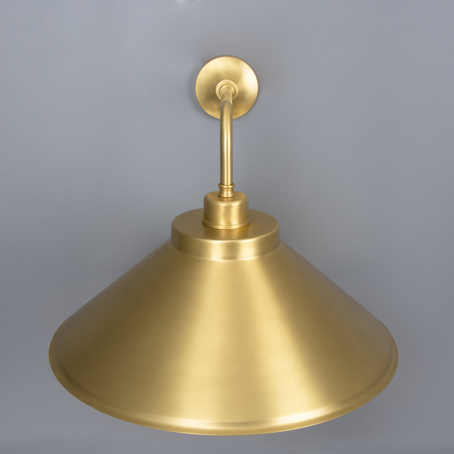 Rio Vintage Wall Light with Brass Cone Shade