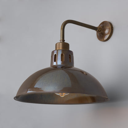 Paris Industrial Brass Wall Light