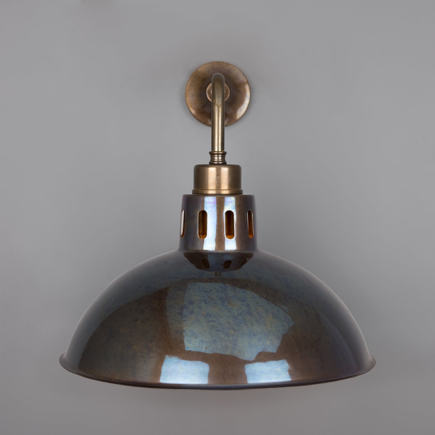 Paris Industrial Brass Wall Light