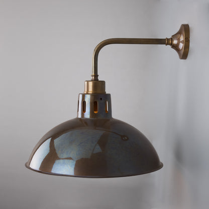 Paris Industrial Brass Wall Light