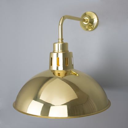 Paris Industrial Brass Wall Light