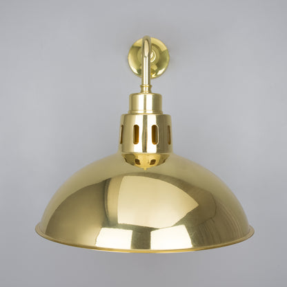 Paris Industrial Brass Wall Light