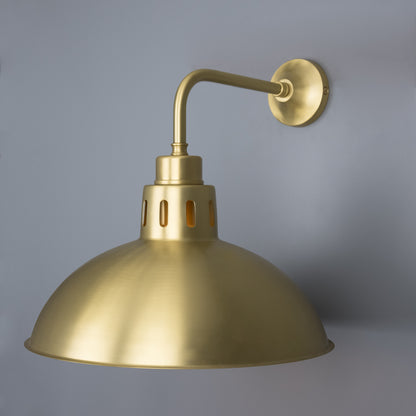 Paris Industrial Brass Wall Light