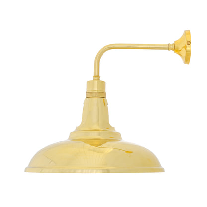 Geneva Vintage Brass Wall Light