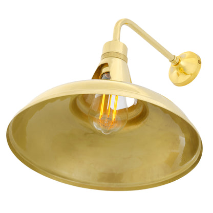 Geneva Vintage Brass Wall Light