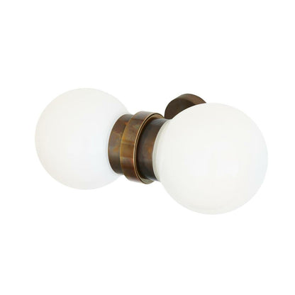 Eske Double Glass Globe Wall Light