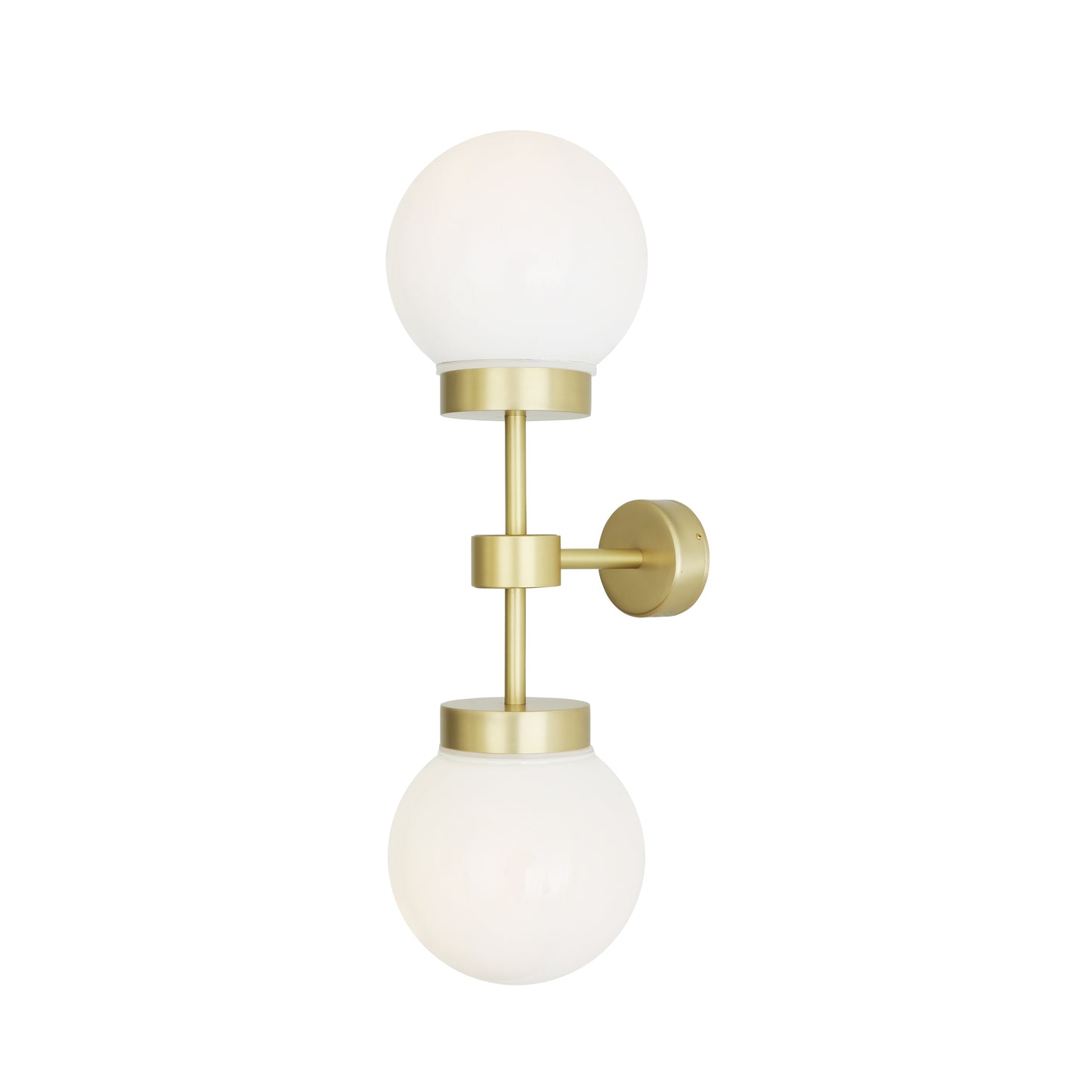 Grange Modern Double Glass Globe Wall Light