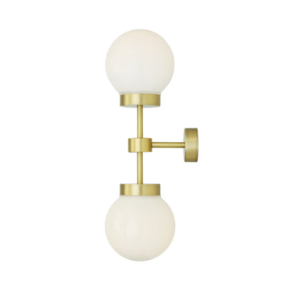 Grange Modern Double Glass Globe Wall Light