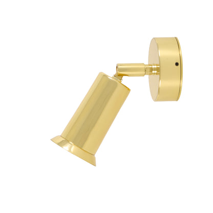 Jasper Modern Brass Wall Spotlight with Swivel