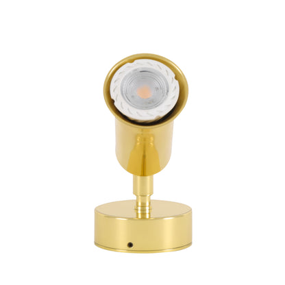 Jasper Modern Brass Wall Spotlight with Swivel