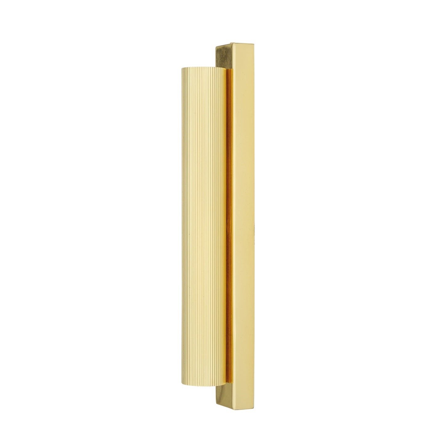 Royce Modern Slender Reeded Brass Wall Light