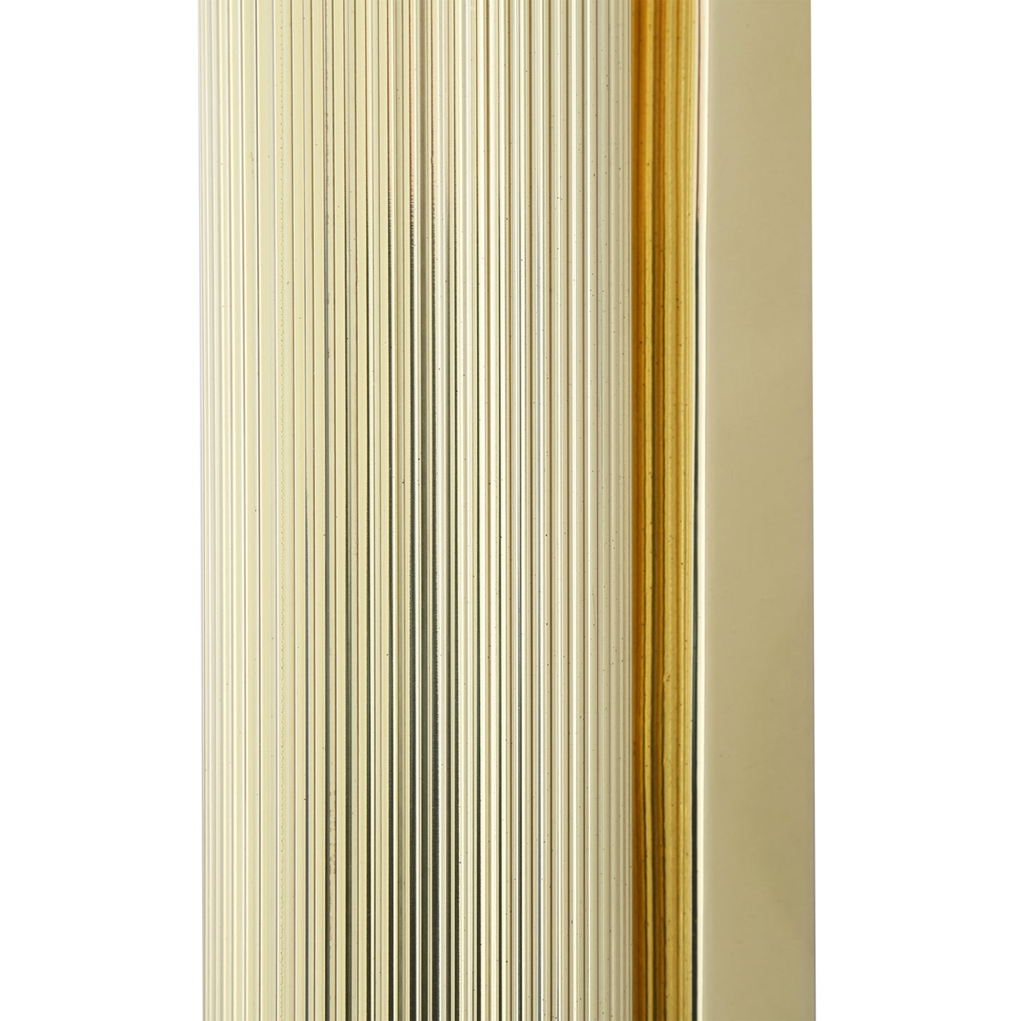 Royce Modern Slender Reeded Brass Wall Light