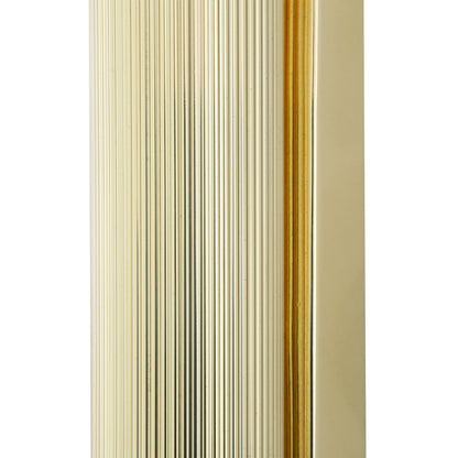 Royce Modern Slender Reeded Brass Wall Light