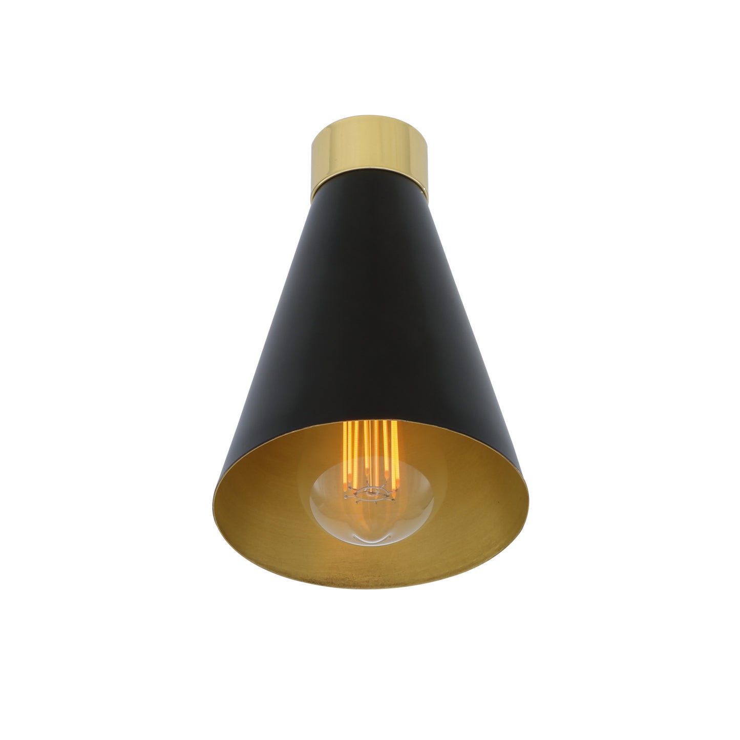 Preston Brass Wall Light with Adjustable Cone Shade